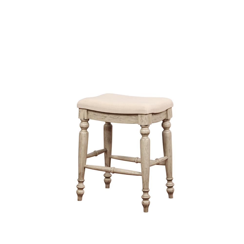 Marino White Wash Backless Counter Stool. The main picture.