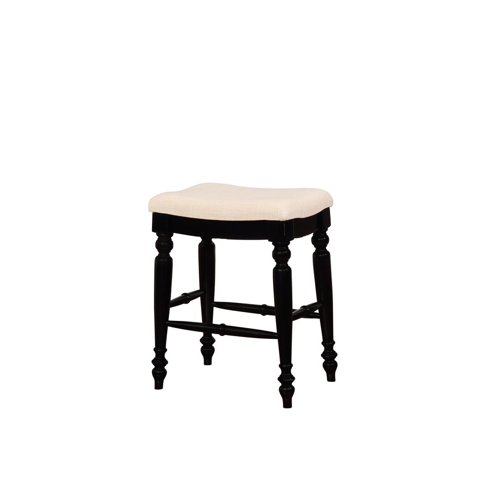 Marino Black Backless Counter Stool. Picture 1
