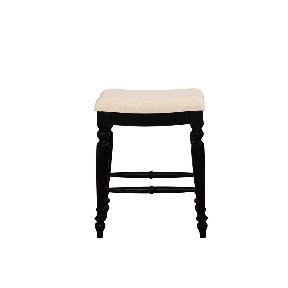 Marino Black Backless Counter Stool. Picture 2