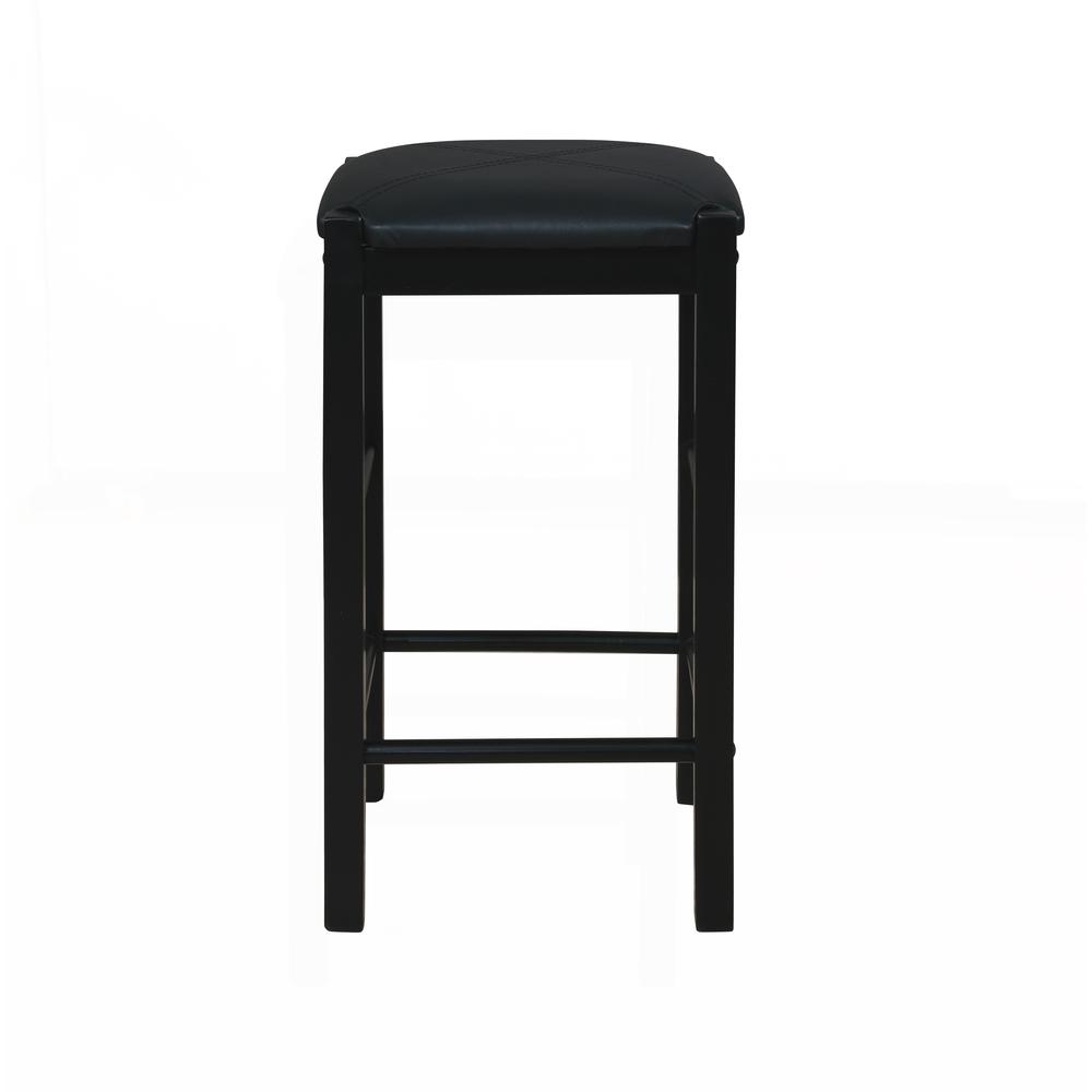 Lancer Backless Counter Stools, Black - Set of Two. Picture 3