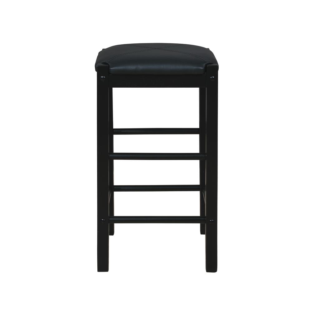 Lancer Backless Counter Stools, Black - Set of Two. Picture 4