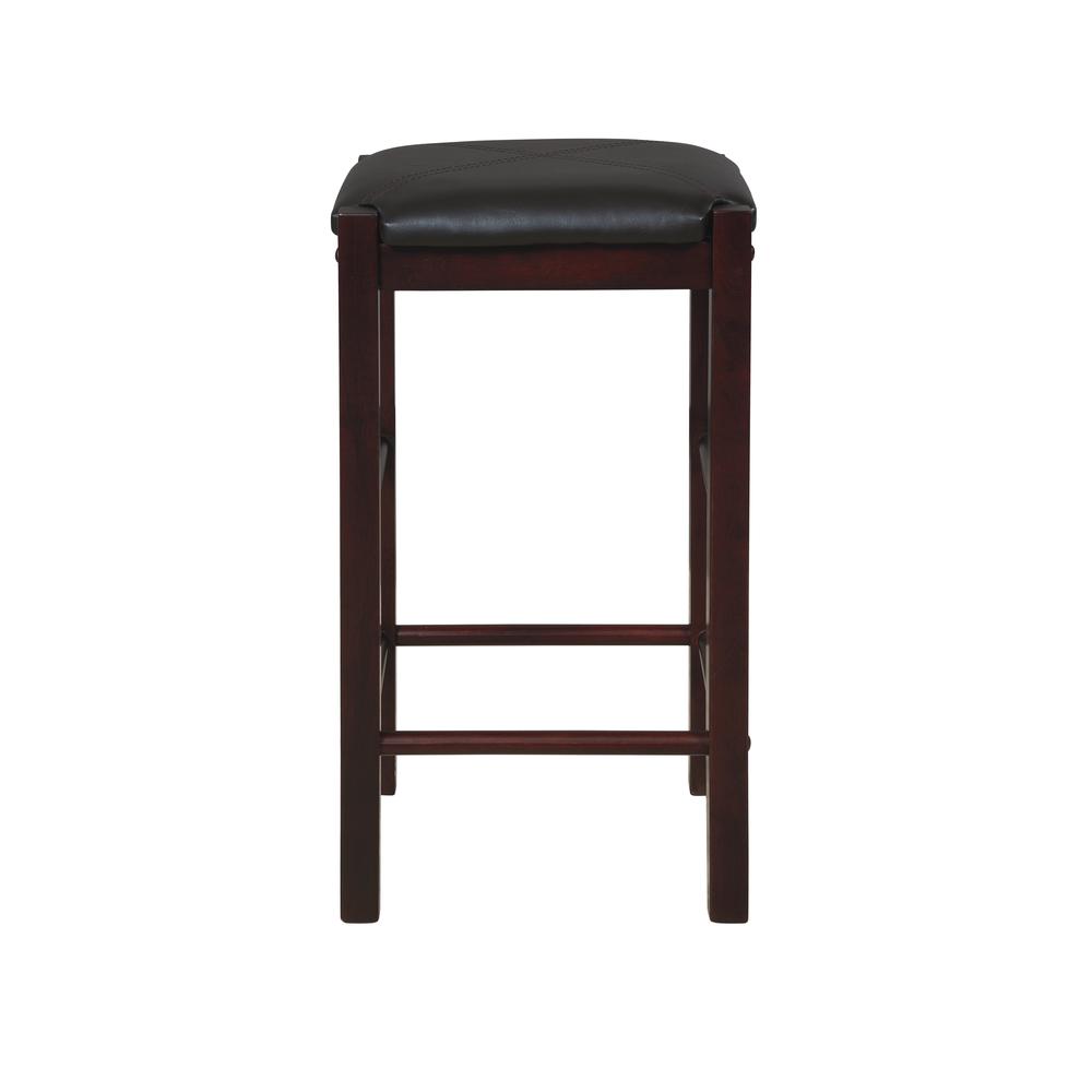 Lancer Backless Counter Stools, Espresso - Set of Two. Picture 3