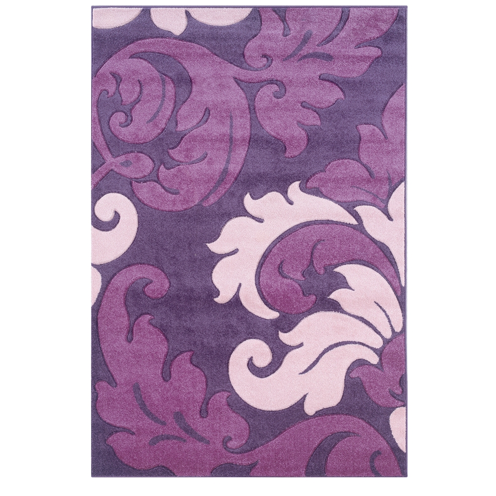Corfu Collection Purple & Baby Pink 1.10 x 2.10 Rug. The main picture.