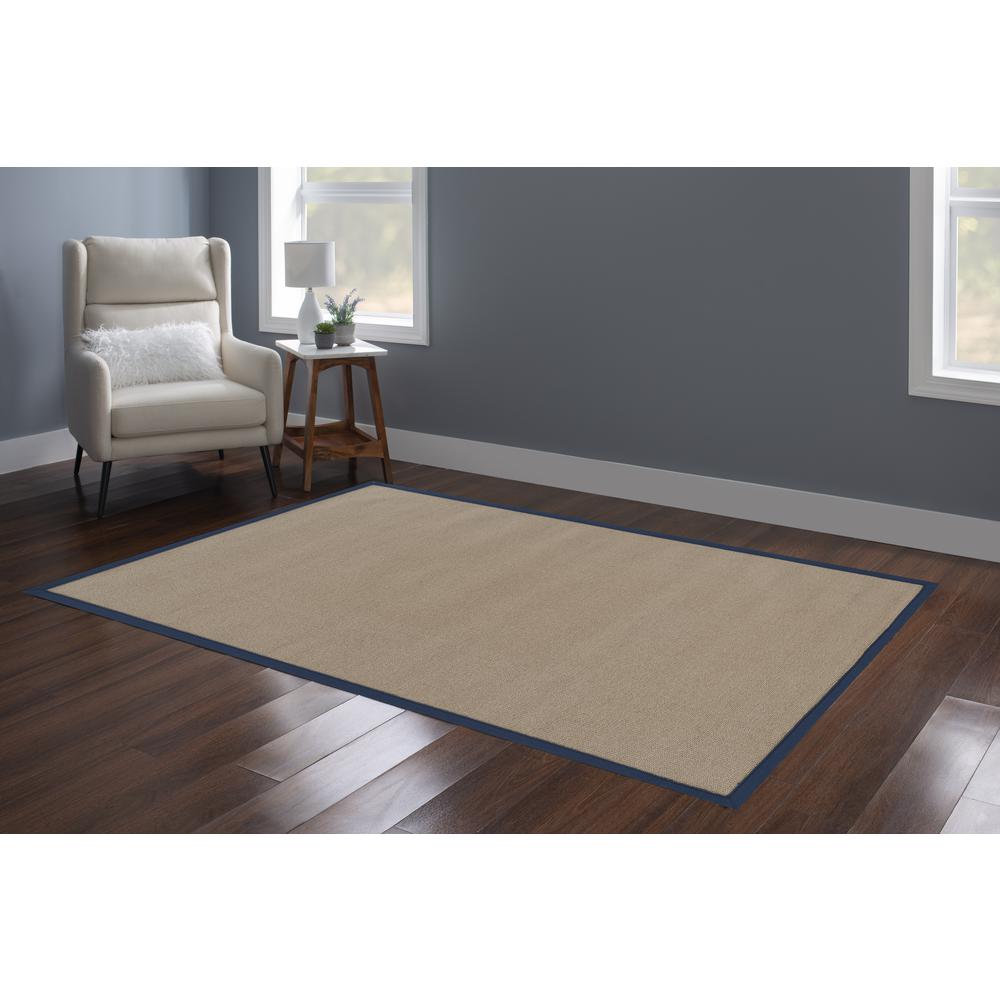 Athena Cork & Blue Rug, Size 5 x 8. Picture 2