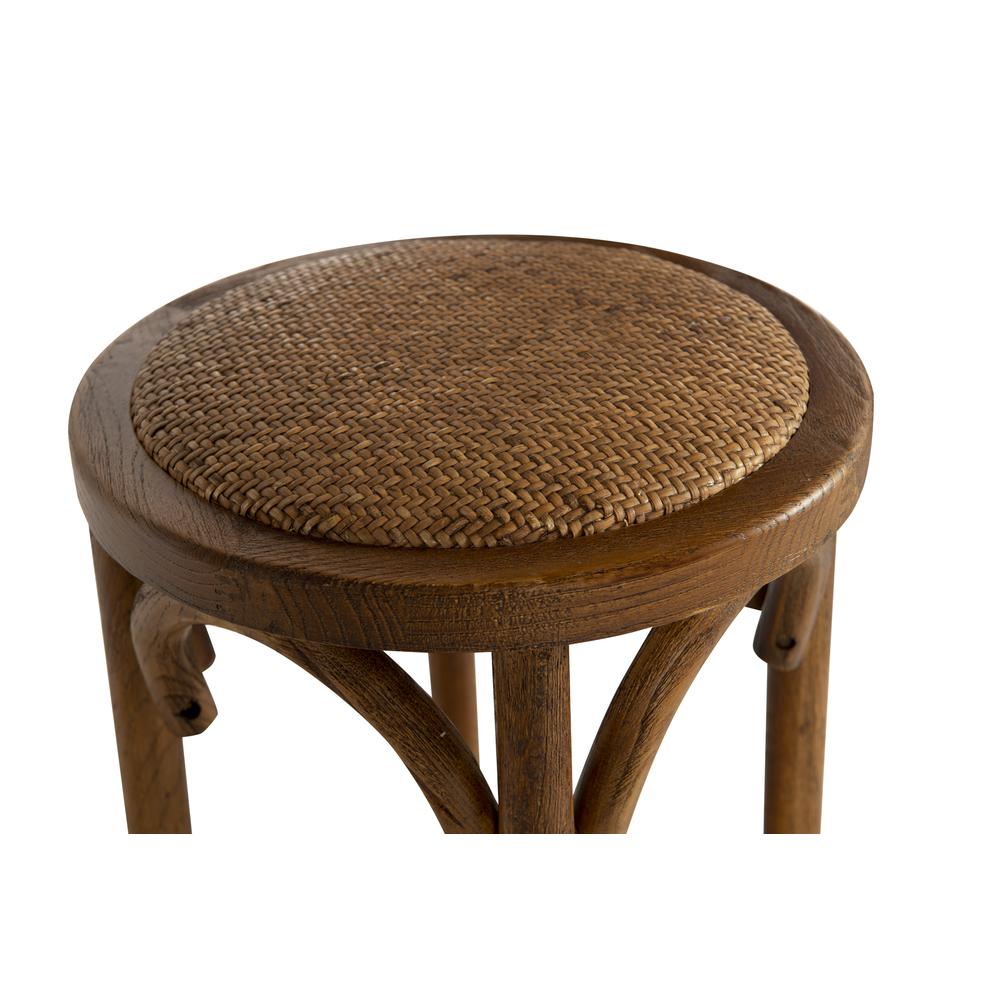 Rae Walnut Backless Bar Stool. Picture 6