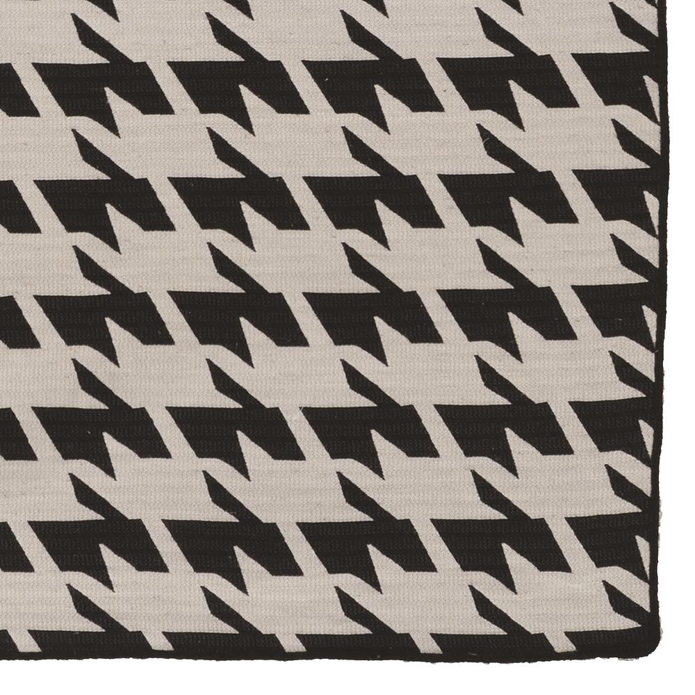 Salonika Reversible Houndstooth Grey 5x8, Rug. Picture 3
