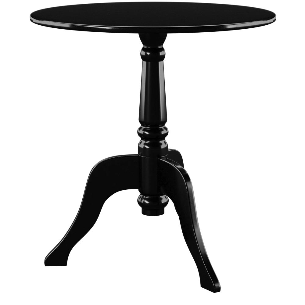 Black Acrylic End Table. Picture 3
