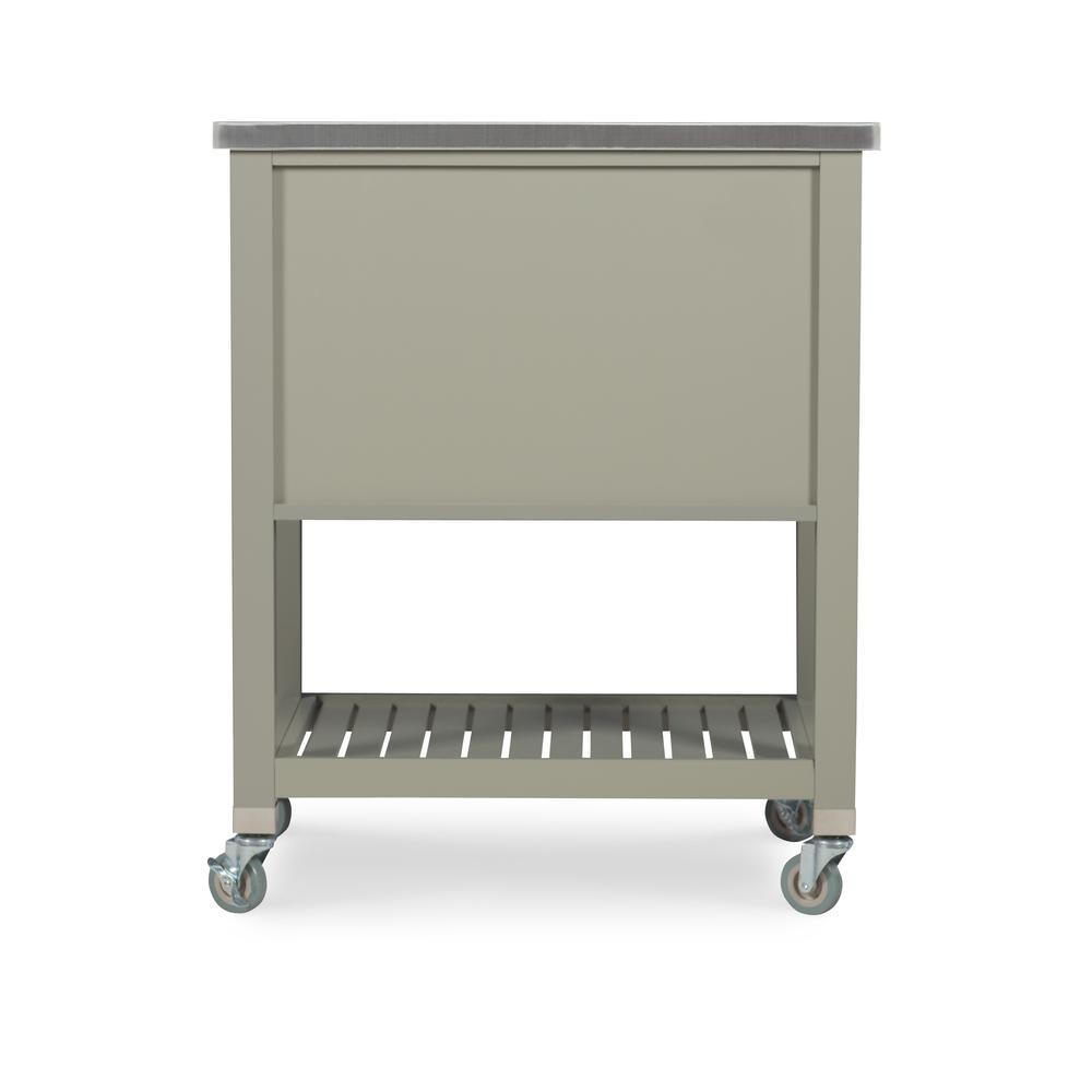 Noelle Grey Kitchen Cart. Picture 6