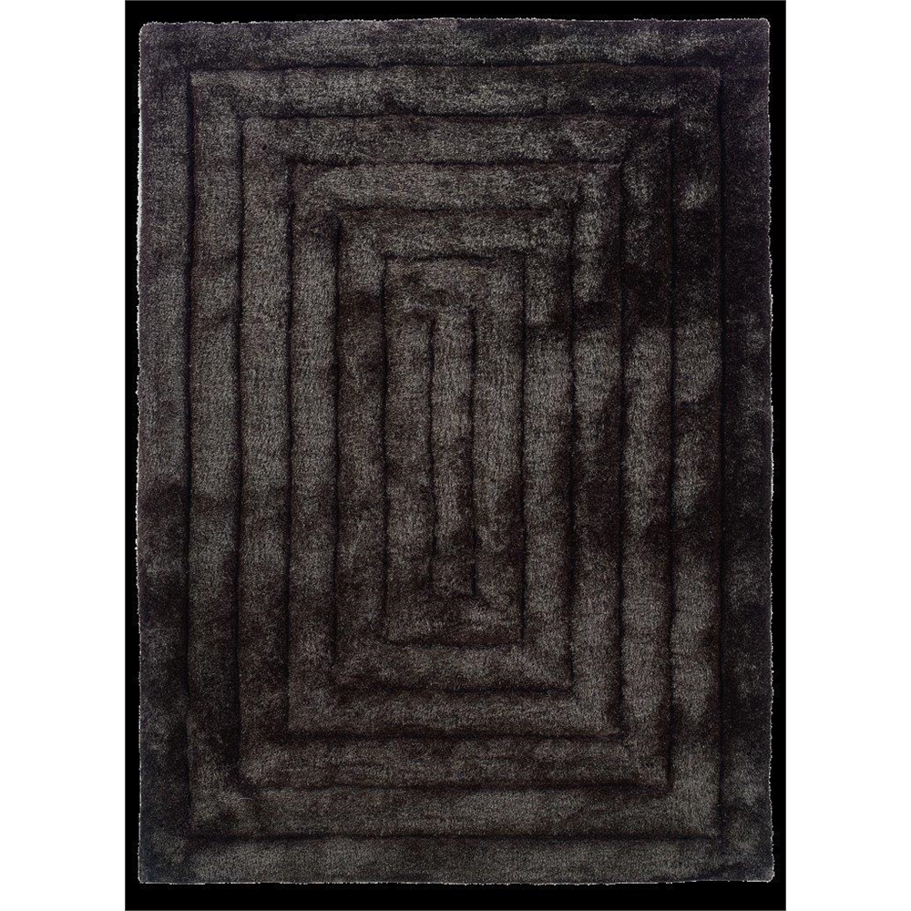 LINKS SQUARED CHARCOAL 5X7 Rug. Picture 1