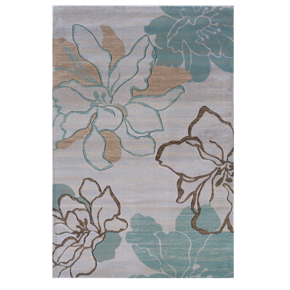 Milan Eleanor Ivory & Turquoise 8x10.4, Rug. Picture 1