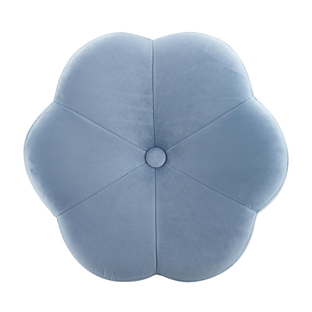 Seraphina Accent Vanity Stool, Blue. Picture 6