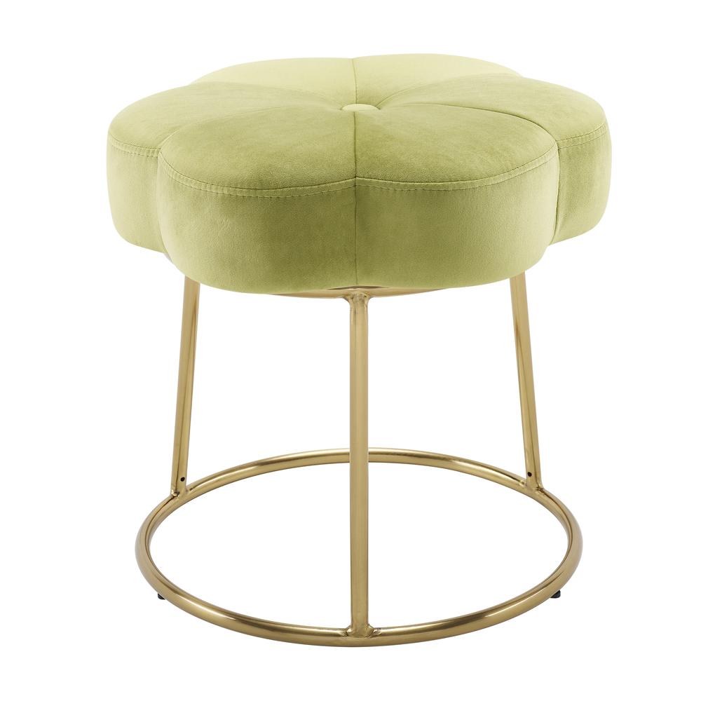 Seraphina Accent Vanity Stool, Green. Picture 4