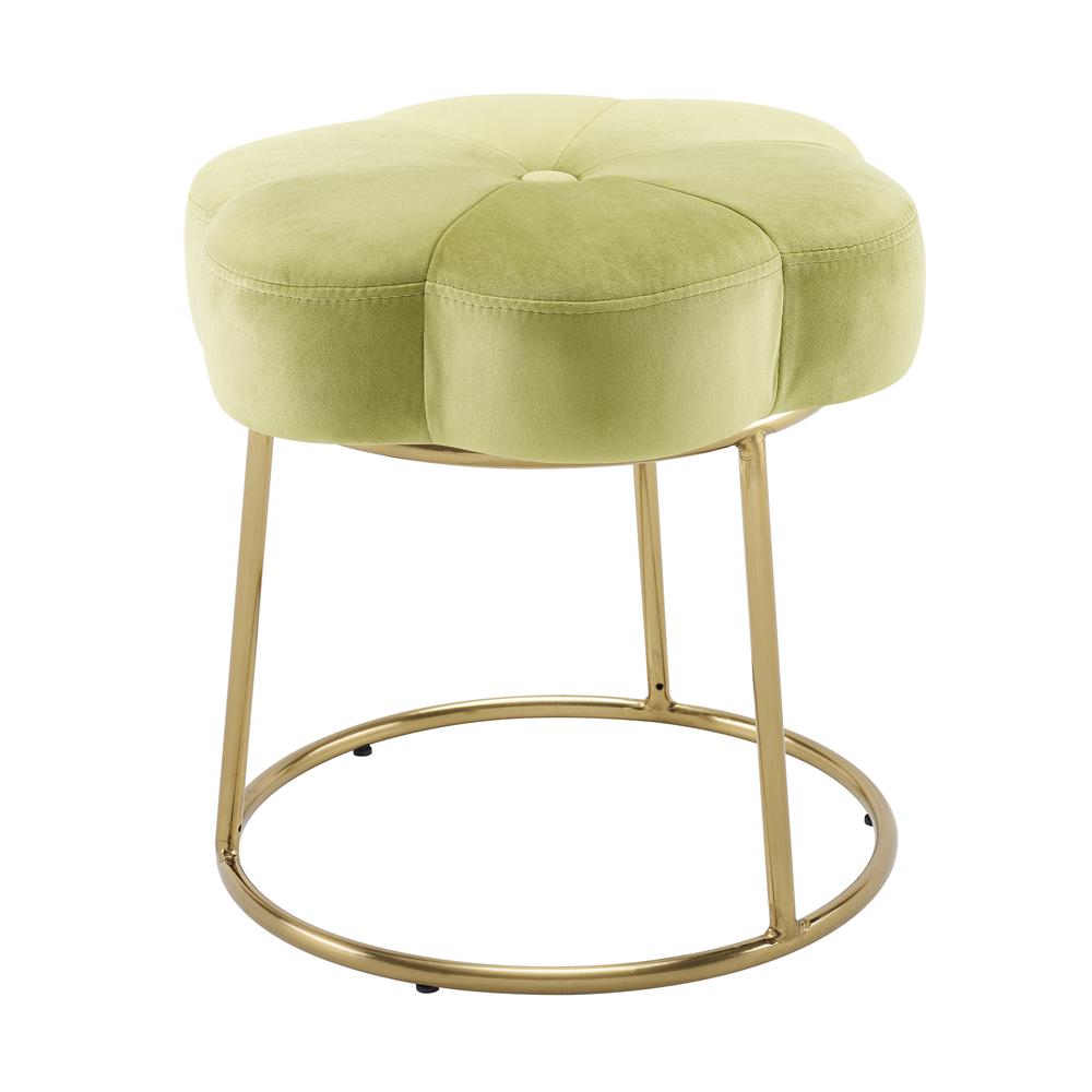 Seraphina Accent Vanity Stool, Green. Picture 5