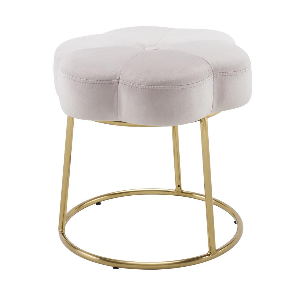 Seraphina Accent Vanity Stool, Pink. Picture 5