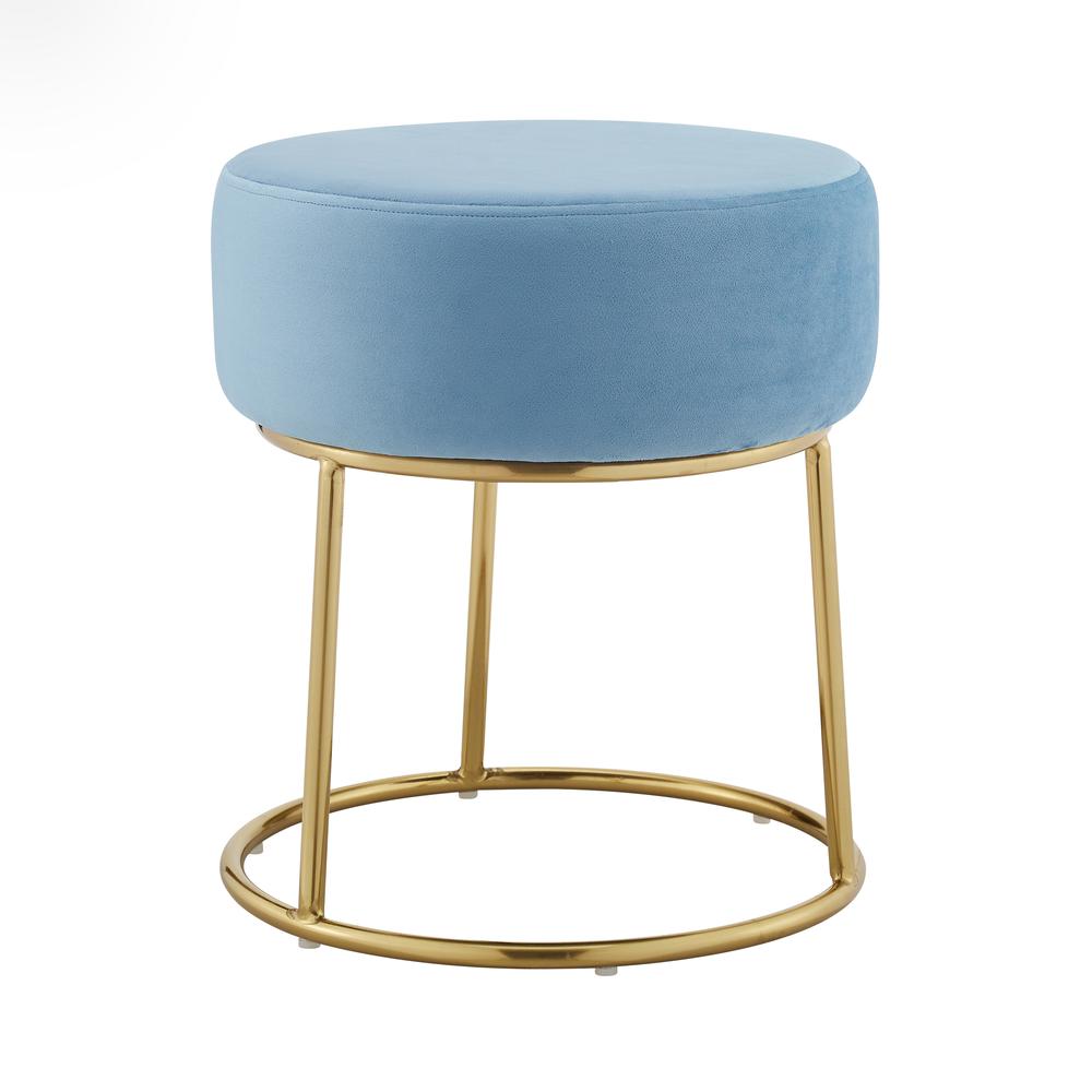 Bandi Accent Vanity Stool, Navy Blue. Picture 4