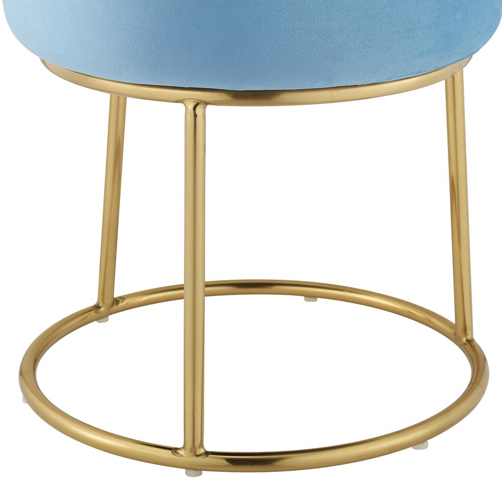 Bandi Accent Vanity Stool, Navy Blue. Picture 6
