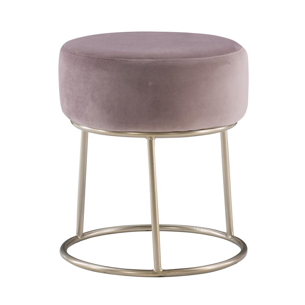 Bandi Accent Vanity Stool, Pink. Picture 3