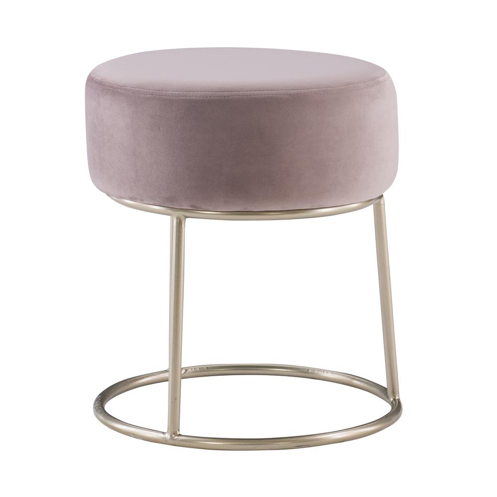 Bandi Accent Vanity Stool, Pink. Picture 4