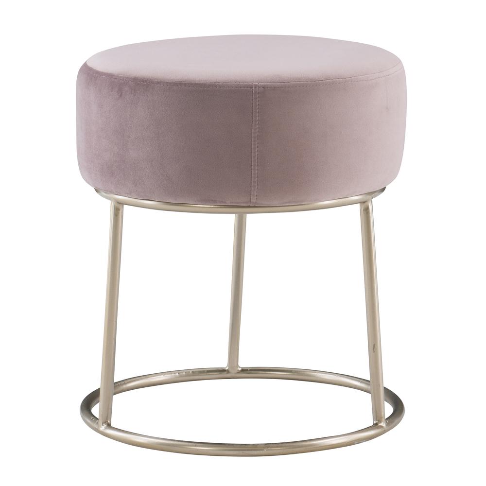 Bandi Accent Vanity Stool, Pink. Picture 5