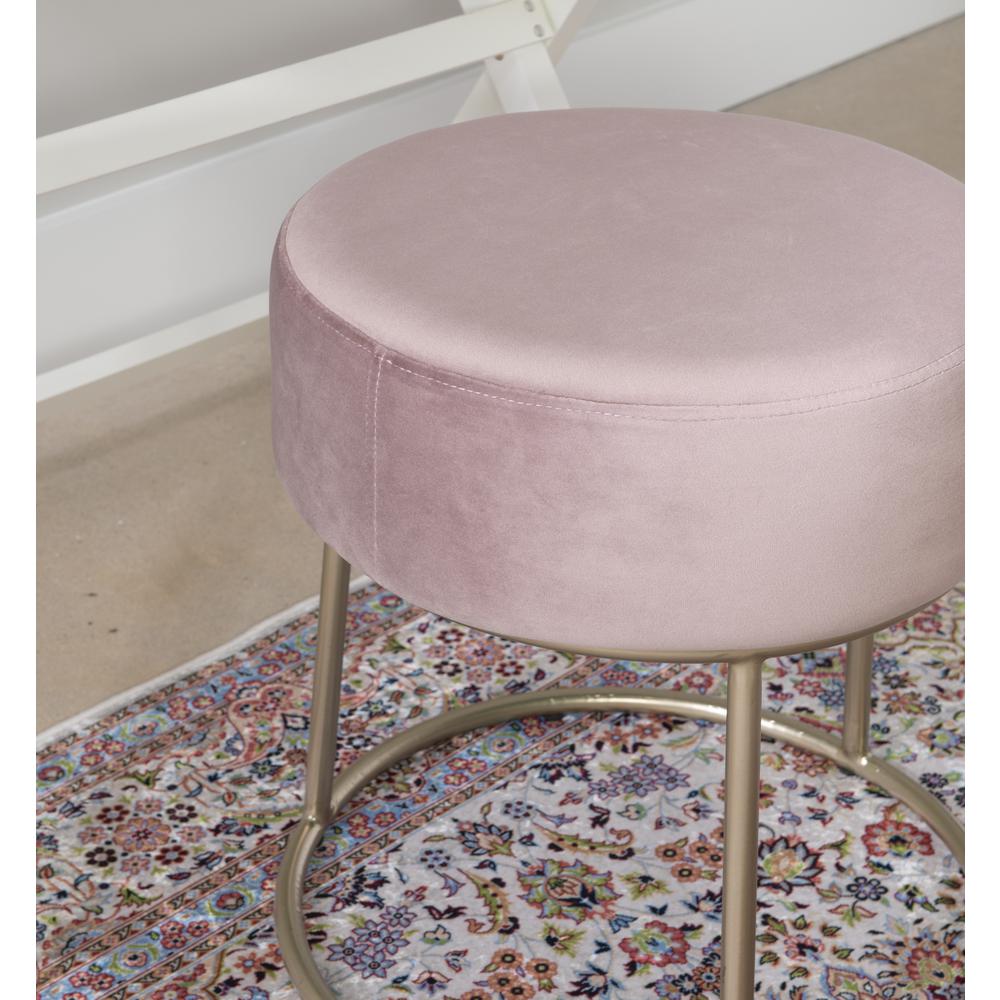Bandi Accent Vanity Stool, Pink. Picture 8