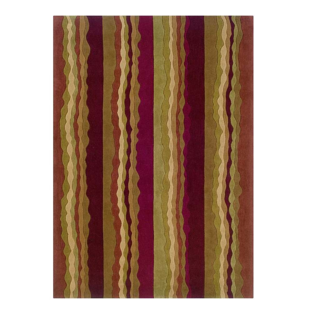 Trio Collection Rust & Green 8 x 10 Rug. Picture 1