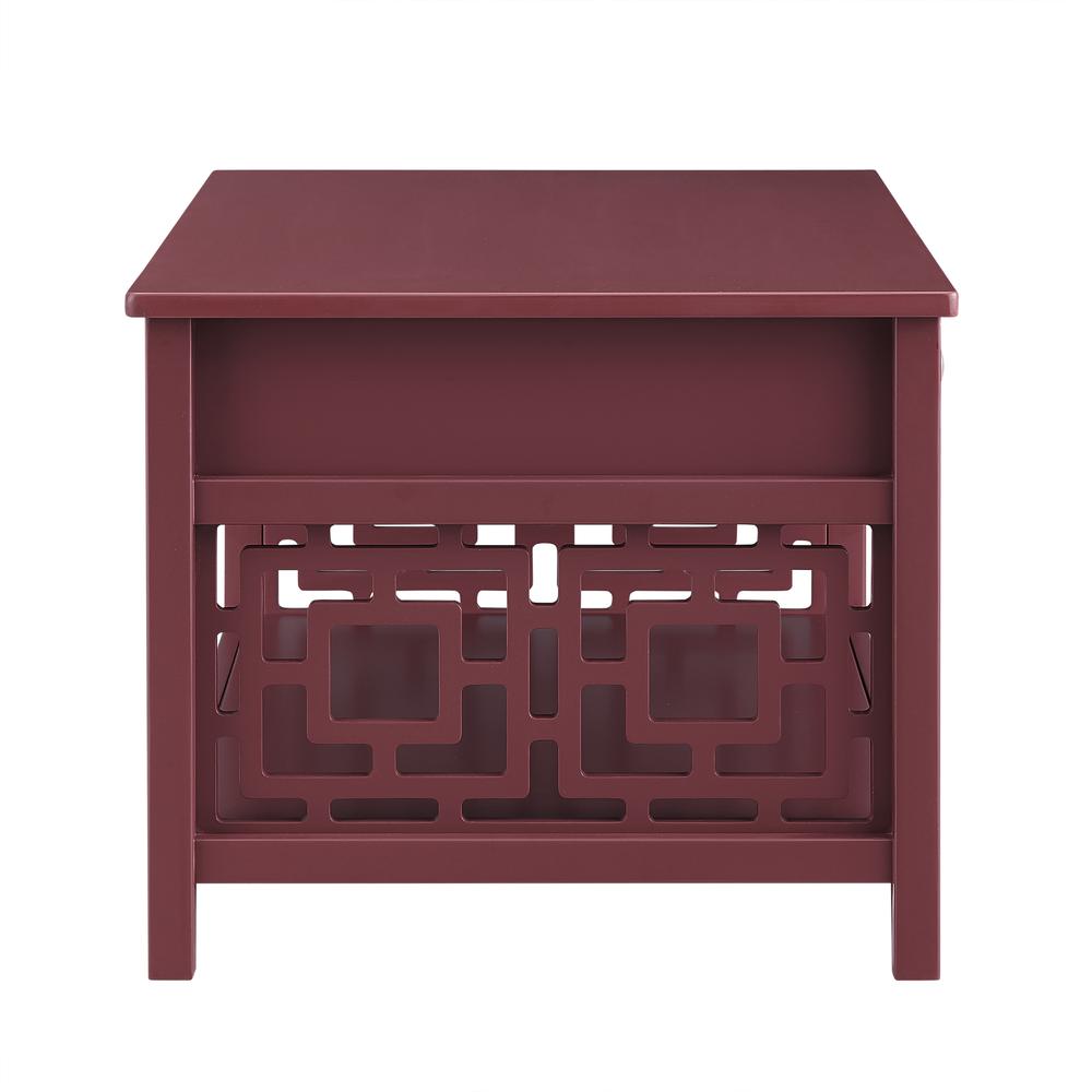 Whitley Two-Drawer Coffee Table, Merlot. Picture 7