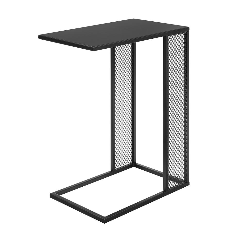 20" Metal Rectangle C-Table - Black. Picture 3