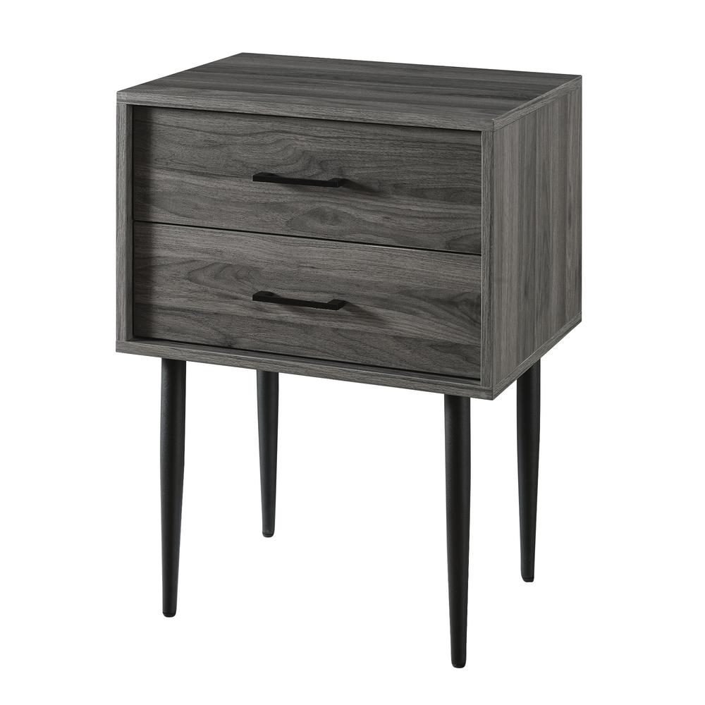 Modern Side Table - Slate Grey. Picture 1