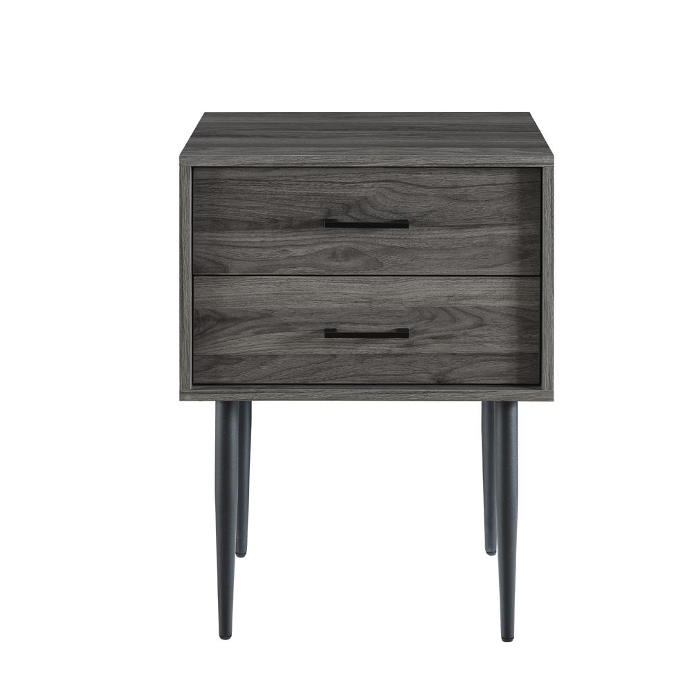 Modern Side Table - Slate Grey. Picture 3