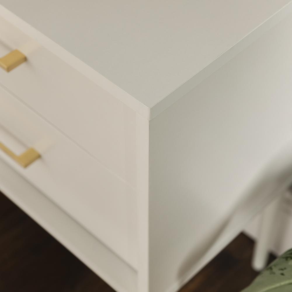 2 Piece 20" Two-Drawer Nightstand - Solid White. Picture 7