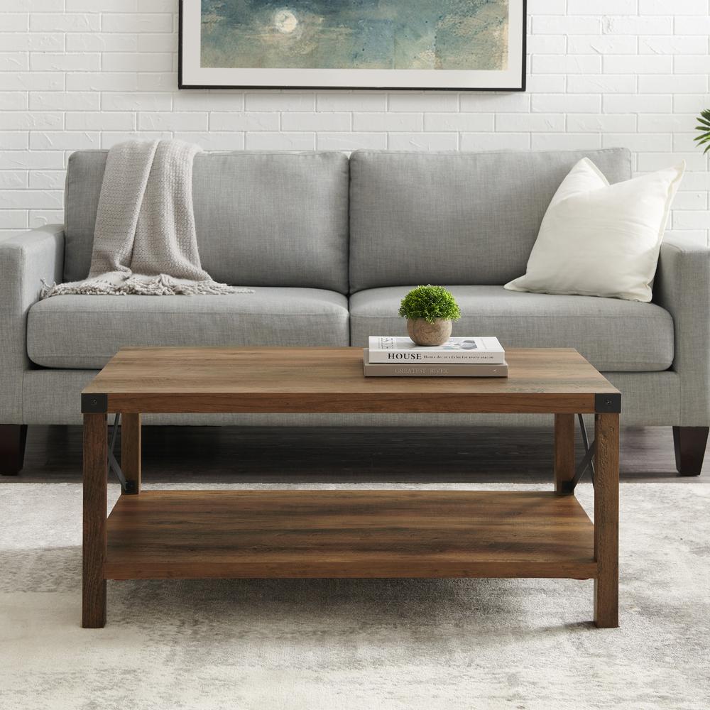 Industrial Rustic Coffee Table - Rustic Oak Collection, Belen Kox. Picture 1