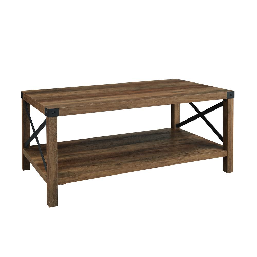 Industrial Rustic Coffee Table - Rustic Oak Collection, Belen Kox. Picture 3