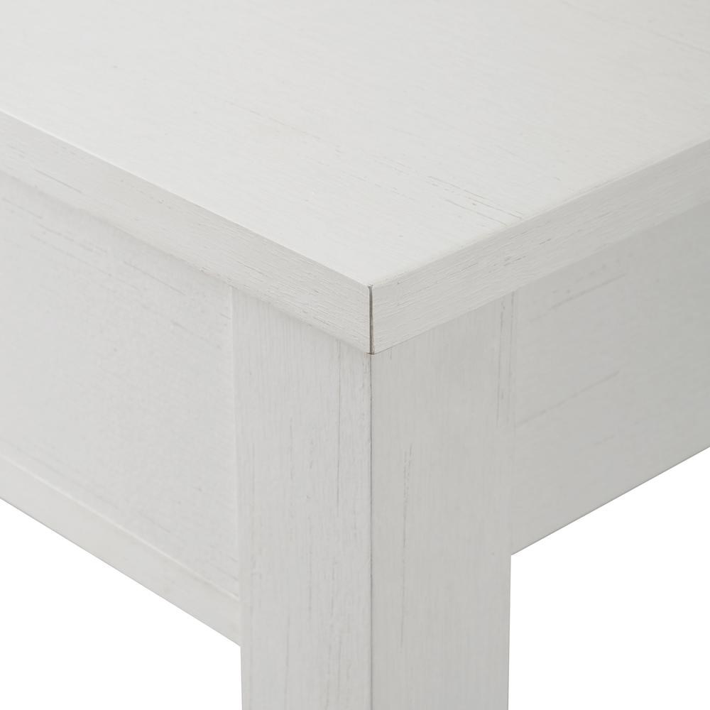 48" Country Style Entry Table - Brushed White. Picture 5