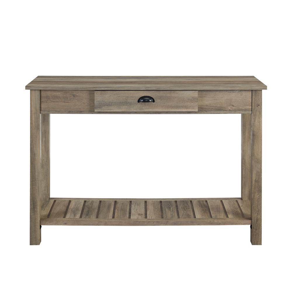 48" Country Style Entry Console Table - Gray Wash. Picture 1