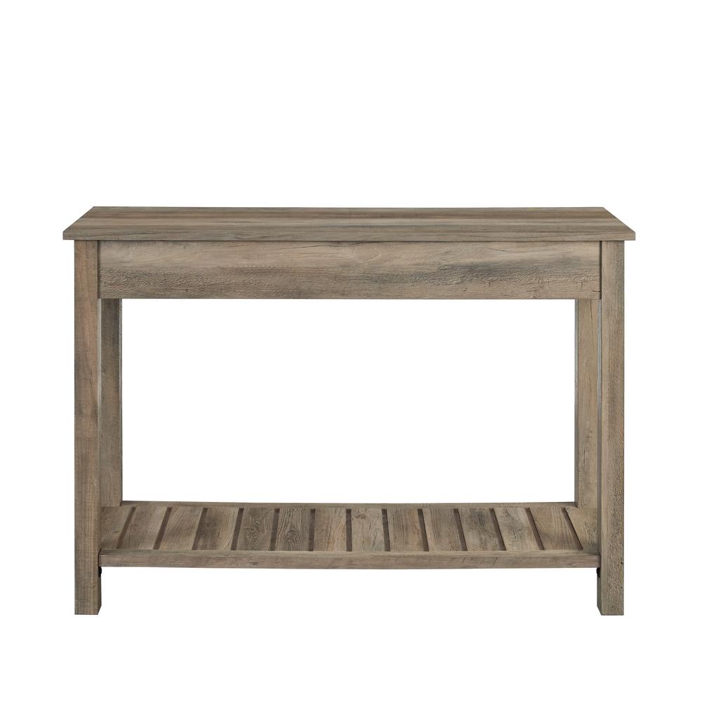48" Country Style Entry Console Table - Gray Wash. Picture 4