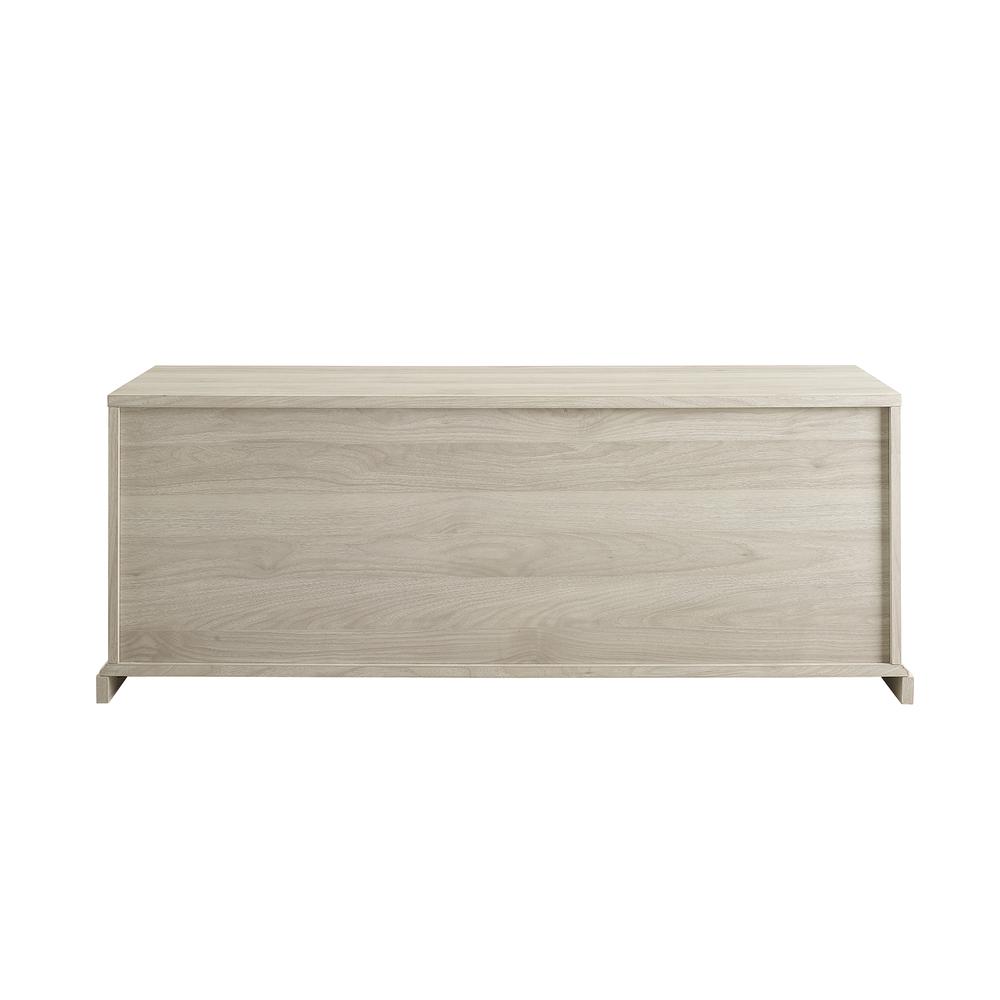 48" Sliding Grooved Door Entry Bench - Birch. Picture 5