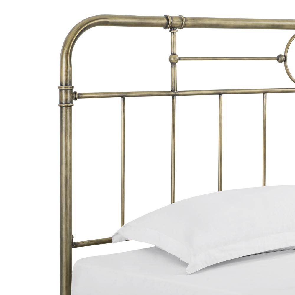 King Size Bronze Metal Pipe Bed. Picture 4