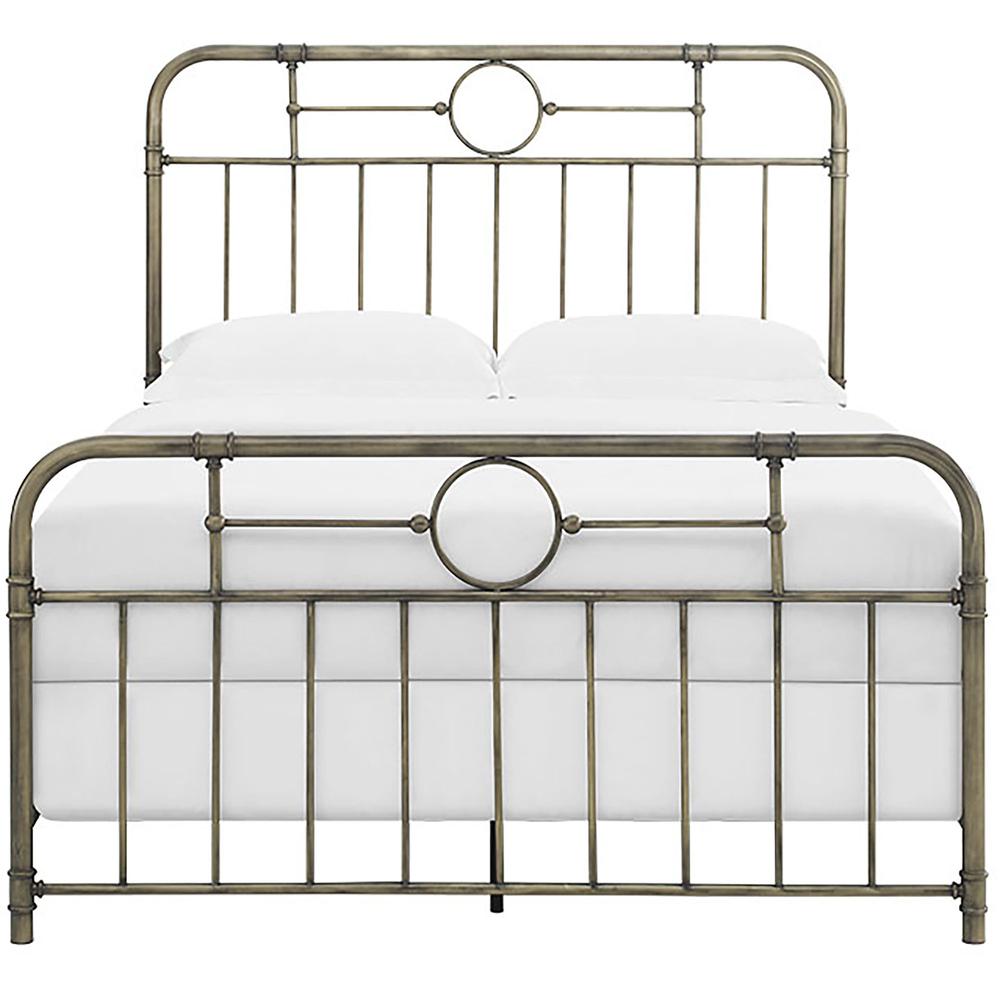 Queen Size Metal Pipe Bed - Bronze. Picture 3