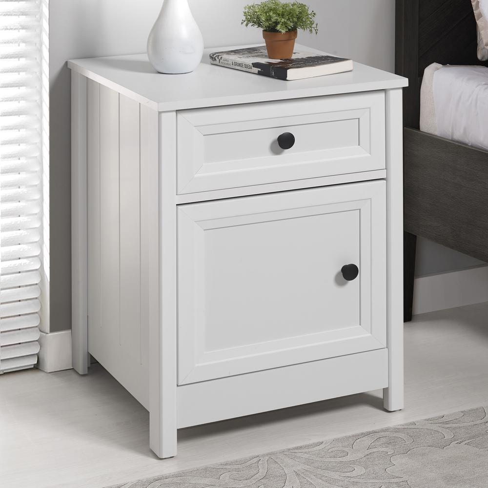 Classic Groove Nightstand - White. Picture 4