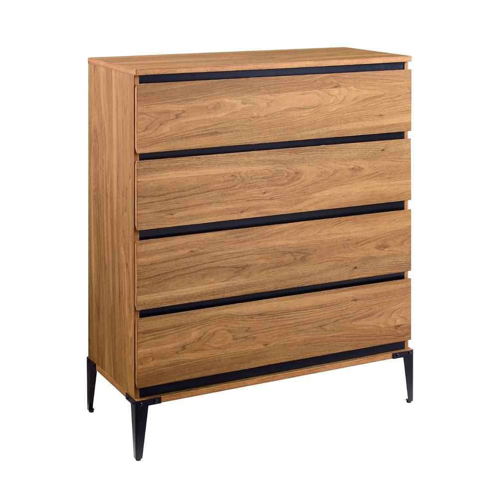 Elroy 36" Urban 4 Drawer Chest - English Oak. Picture 5