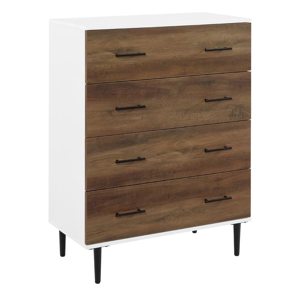 Savanna 30" Contemporary 4 Drawer Chest - Reclaimed Barnwood. Picture 1