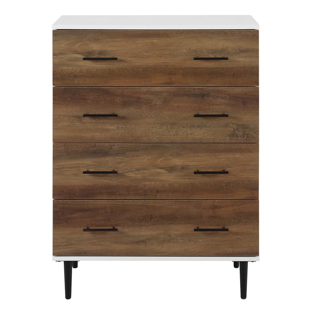 Savanna 30" Contemporary 4 Drawer Chest - Reclaimed Barnwood. Picture 2