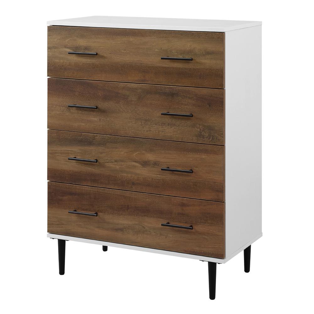 Savanna 30" Contemporary 4 Drawer Chest - Reclaimed Barnwood. Picture 3
