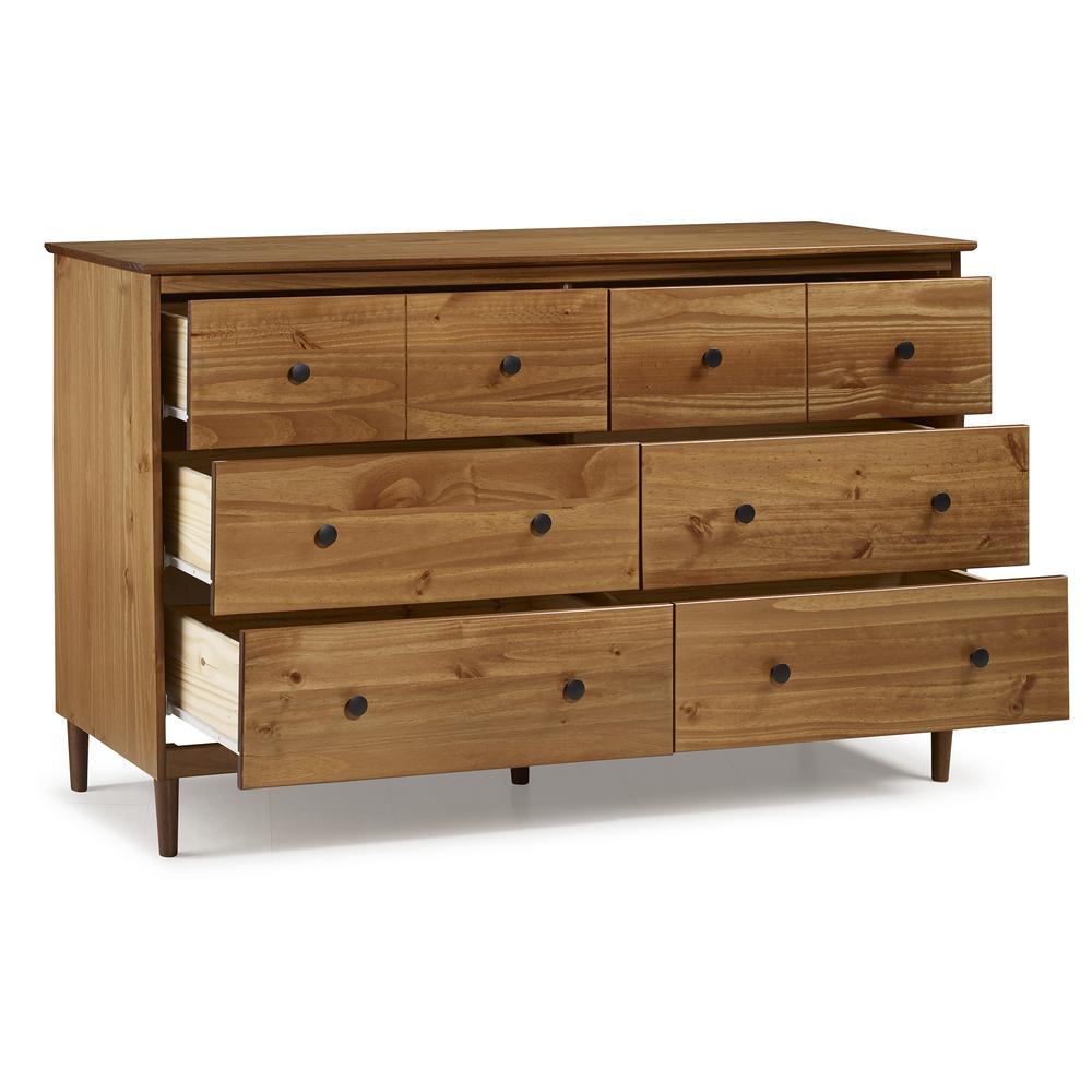 Mid Century Modern 6-Drawer Wood Dresser - Caramel Collection, Belen Kox. Picture 3