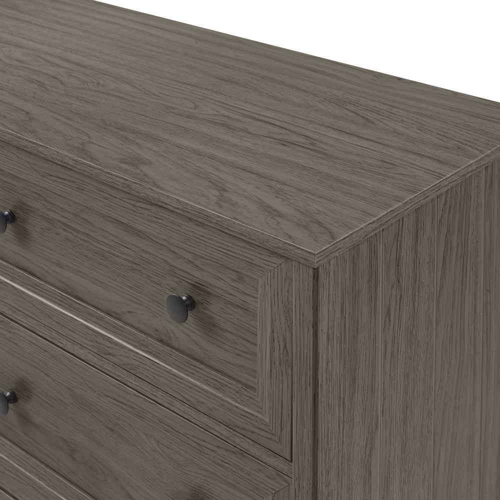 Classic 6-Drawer Groove Dresser - Slate Grey. Picture 4