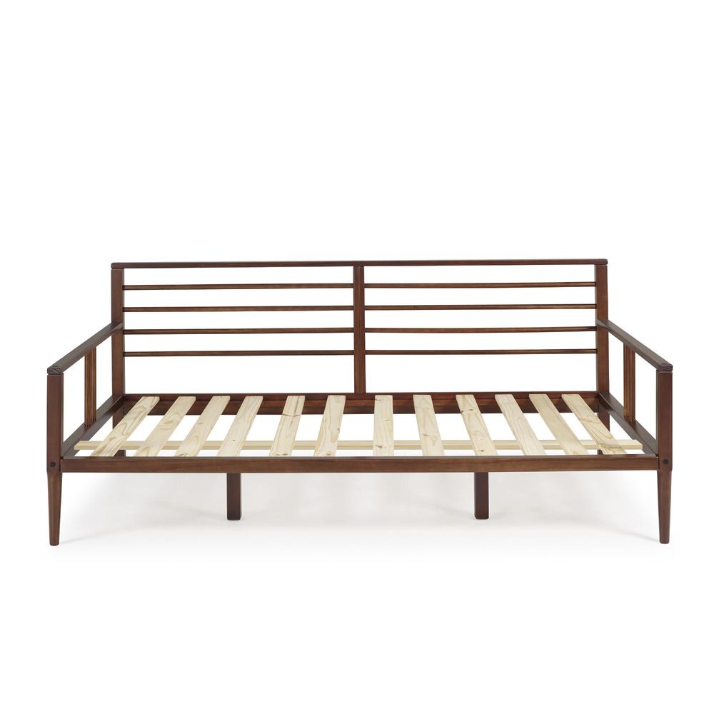 Mid-Century Modern Solid Wood Spindle Daybed - Walnut. Picture 1