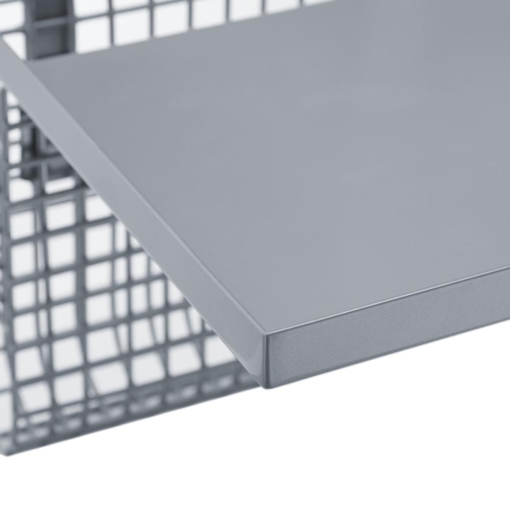Universal Metal Bunk Bed Shelf - Silver/Mesh. Picture 4