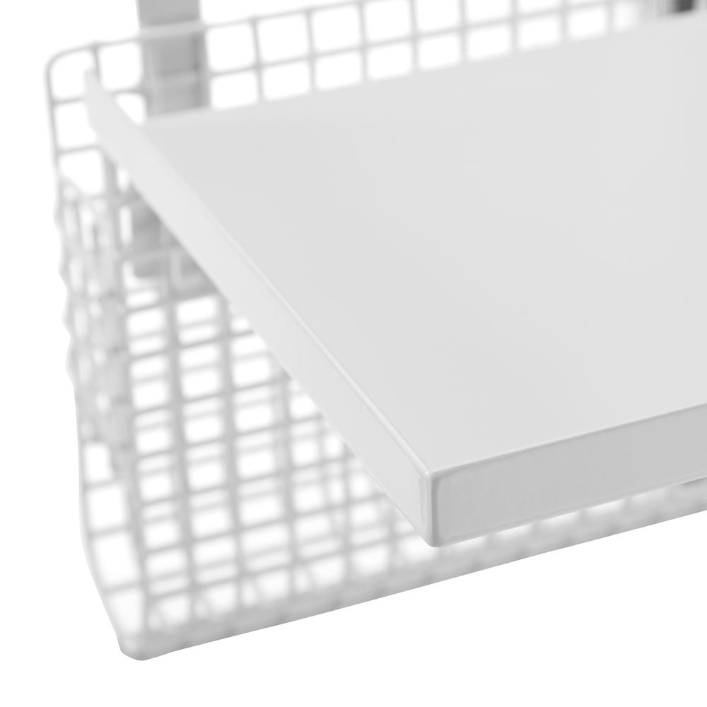 Universal Metal Bunk Bed Shelf - White/Mesh. Picture 4