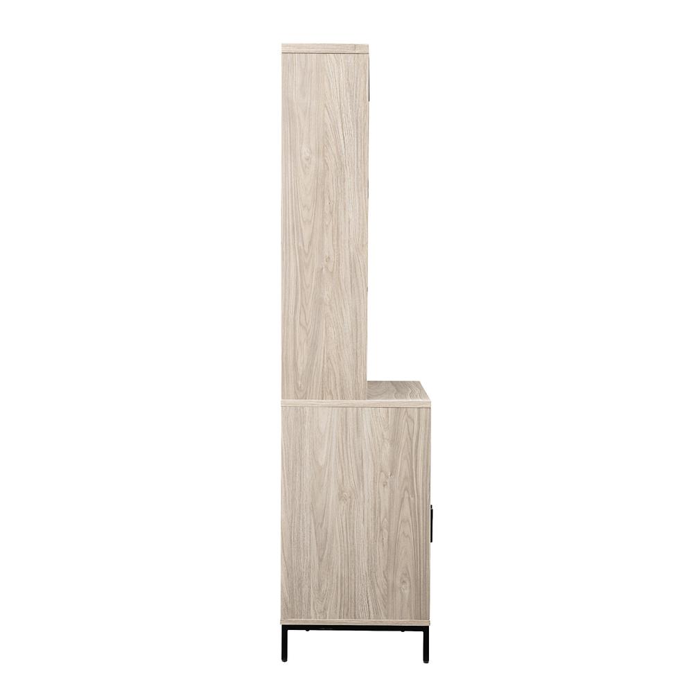 Contemporary 3-Shelf Hutch Bookcase – Birch. Picture 4