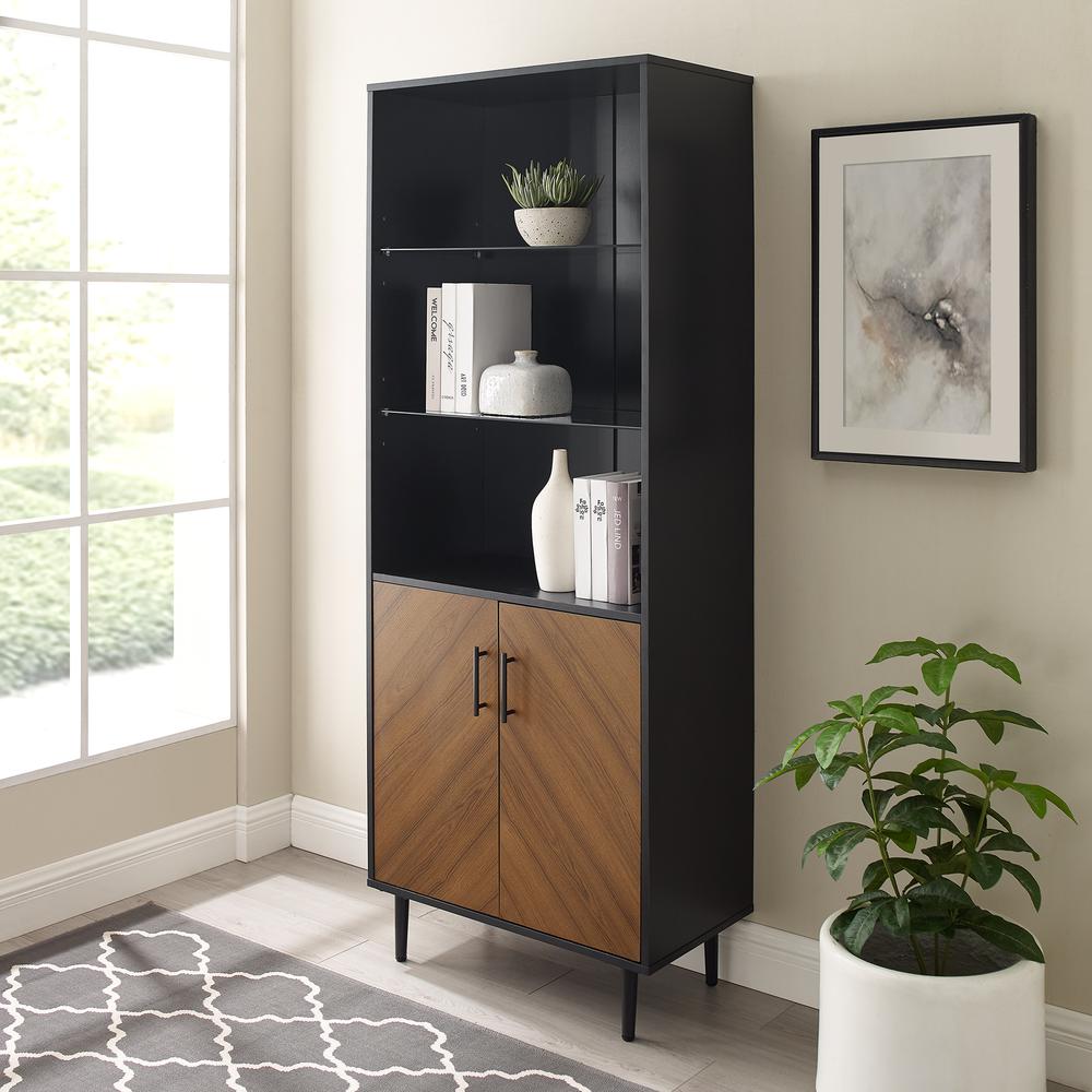 Contemporary Bookmatch Hutch - Solid Black, Belen Kox. Picture 6